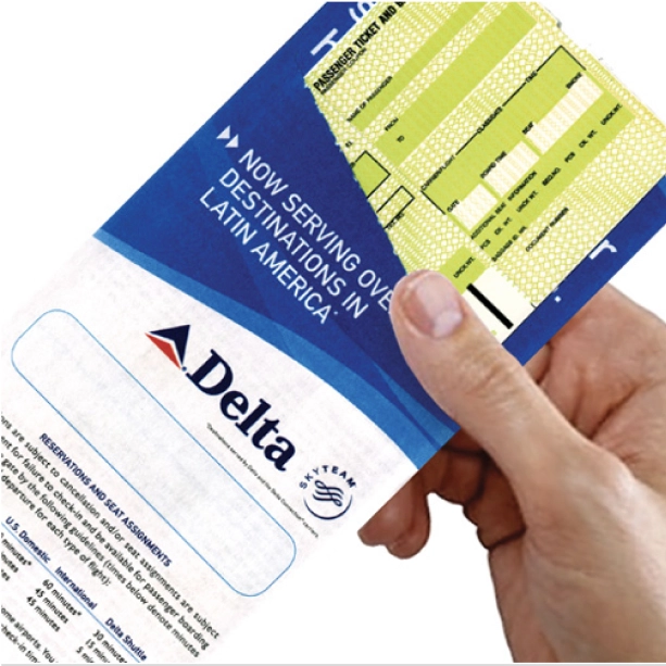 old delta identity on plane ticket