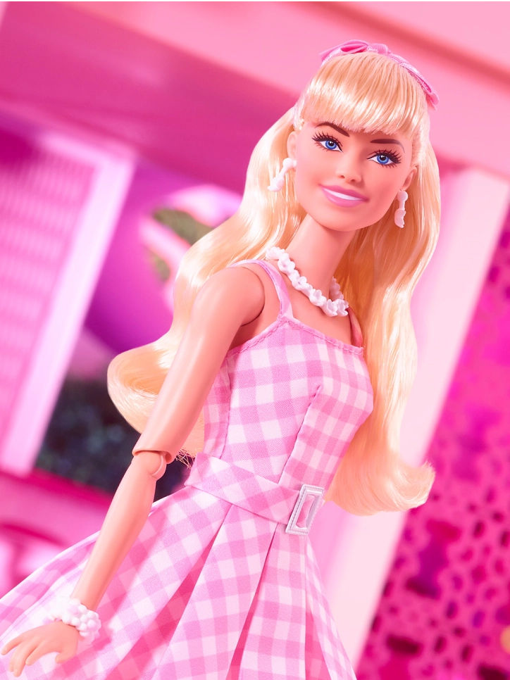 margot robbie barbie doll in pink