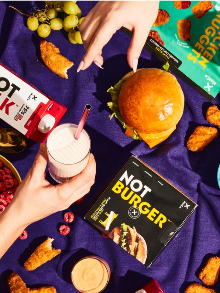 a picnic of Notco products